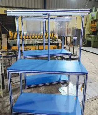 Aluminium Profile Tables and Racks fabricated by Smart Weld Engineering, photo 1