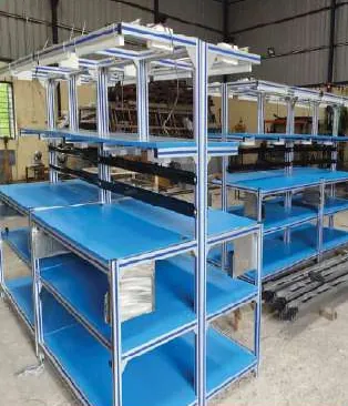 Aluminium Profile Tables and Racks fabricated by Smart Weld Engineering, photo 3