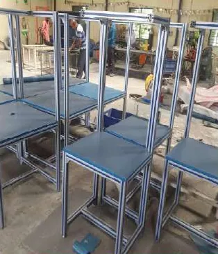 Aluminium Profile Tables and Racks fabricated by Smart Weld Engineering, photo 4